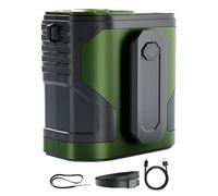 Belt Fan, Personal Wearable Waist Fan with Flashlight, 3.58x4.02 Inches Rechargeable Air Cooler 100 Speed Levels, Handhed Cooling Device for Neck, Construction Workers, Kids and Travel Use