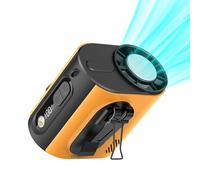 Belt Fan Portable, Rechargeable Led Display, Hands Free Waist, Clip on Mini Fan, Desk Stand Cooling Device Personal Cooling Gadget for Summer Camping Hiking Picnic Travel Beach Outdoor Indoor Office