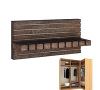 Belt Hanger - Wall Mount Wooden Sturdy Tie Hanger, Ties Rack Closet Organizer, Wall Mounted Belt and Tie Holder, Space Saving Closet Accessory | Durable Wooden Organizer for adults lovers friends wome