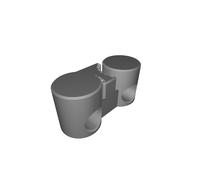 Belt Holder for Anet A6 Y-Axis - Enhanced Design with Push-in Belt Attachment