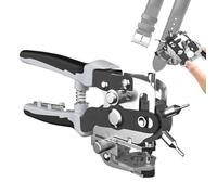 Belt Hole Pliers, Leather Punch Set, Multi Size Rotary with Clean Cut Control System Function, Heavy Duty Metal Tool Build, Compact Workshop Design Style, Punch Tool for Handmade and Projects