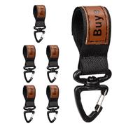 Belt Keeper Key Clip - 6 Pieces Heavy Duty Hanger, Non Slip Secure Fastener Strap Clip, Quick Attach Keychain Holder Strong Locking Gear Accessory Carry Attachment Tool For Paracord Outdoor Sports Bag