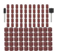 Belt Sander Paper,Sanding Belts Sanding Drums Kit Sanding Band 1/2 1/4 Inch Sand Mandrels 80/120/180Grit Fit For Nail Drill Rotary Abrasive Tools(102pcs,80)