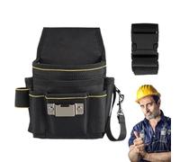 Belt Tool Bag, Carpenter Tool Pouch, Multi-Functional Holster, Quick-Release Design, Tear-Resistant Material, Adjustable Fit, for Electrical Work Or Roofing Projects, (Oxford Cloth)