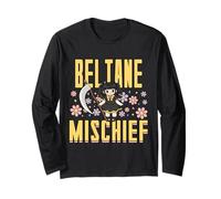 Beltane Mischief Anime Witch May Day Celebrazioni Pagano Maglia a Manica
