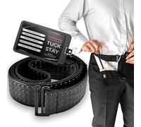Beltaway Tuck N Stay Fermacamicie da uomo, progettati per tenere la camicia infilata, cintura elastica extra aderente, resistenti, per lavoro e abbigliamento casual, taglia unica, progettati negli