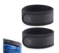 BeltBro Pro Pairs For Men - Cintura elastica BeltPro senza fibbia, con imbottitura ultra morbida, adatta per passanti da 3,8 cm, Nero , 40-51W