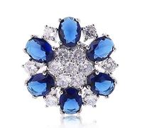 Belti 1Pc 25mm Glitter Strass Gioielli Forma Sexfoil Bottoni Decorativi con Anello in Metallo Foro Gambo Cucito Clip Fibbia Accessori Artigianato Fai da Te