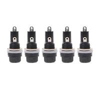 BELTI Portafusibili da Telaio da 5 Pezzi per Montaggio a Pannello per fusibili in Vetro 5x20mm 10A 250V