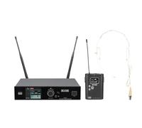 Beltpack Wireless DAP D1476B - UHF, 8 beltpack, codifica a colori, cuffia cardioide