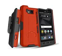 BELTRON Custodia con clip da cintura per Sonim XP8 (AT&T FirstNet Sprint XP8800), vestibilità sicura e cavalletto integrato (resistente, affidabile e leggera), colore: arancione