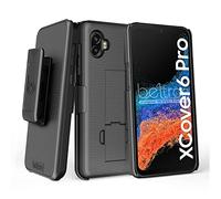 BELTRON Custodia per Galaxy XCover6 Pro con clip, resistente con clip per cintura girevole per Samsung Galaxy XCover 6 Pro 2022 SM-G736 (AT&T FirstNet Verizon) Industrial Strength (nero)