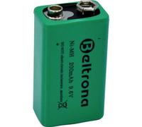 Beltrona BELNIMH9.6200 Batteria ricaricabile da 9 V NiMH 200 mAh 9 V 1 pz.