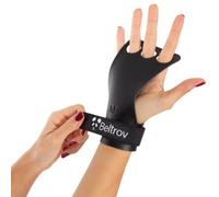 Beltrov - Protezione del Palmo per Sollevamento Pesi per Trazioni alla Sbarra - Guanti Paracalli per Palestra Calisthenics, Ginnastica, Bodybuilding, Fitness (Nero, S)