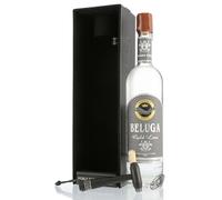 Beluga Gold Line Noble Vodka in Cuoio Set Regalo 40% vol. 0,70l