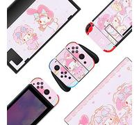 BelugaDesign Melody Switch Skin | Simpatica decalcomania in vinile pastello | Coniglietto anime/anime kawaii giapponese Cartoon Game l, compatibile con Nintendo Switch (Switch standard, rosa)