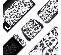 BelugaDesign Skulls Switch Skin | Adesivo gotico in vinile | Nightmare Halloween Horror | Compatibile con Nintendo Switch (Switch Standard, nero bianco)