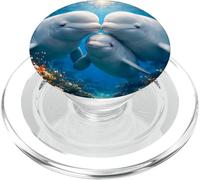 Belugawal osservatore delle balene unicorno dei mari balena famiglia oceano PopSockets PopGrip per MagSafe
