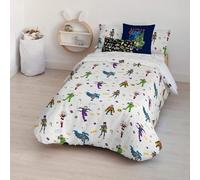 BELUM - Copripiumino Batman | Copripiumino modello Batman Childish | Copripiumino con bottoni | Copripiumino 100% cotone | Copripiumino di qualità | Copripiumino per letto da 105 (180 x 240 cm)