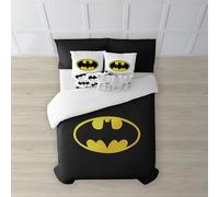 BELUM | Copripiumino Batman | Copripiumino Modello Dark Night | Copripiumino con Bottoni | Copripiumino 100% Cotone | Copripiumino di Qualità | Copripiumino (Letto da 180 x 240 cm))