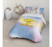 BELUM | Copripiumino Looney Tunes | Copripiumino Modello Sweet Tweety | Copripiumino con bottoni | Copripiumino 100% cotone | Copripiumino di qualità | Copripiumino (letto da 80 (140 x 200 cm.))