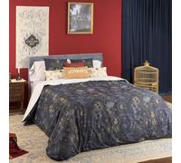 BELUM | Copripiumino Microsaten Harry Potter per letto da 80 - Misure Prodotto: (140 x 200 cm.) - Modello: Hpotter Gold