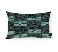 BELUM | Federa per cuscino 100% cotone 30 x 50 cm Modello Truth Love C | Federa per cuscino Rick and Morty | Federa per cuscino Tessuto Half Panama 100% cotone organico