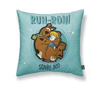 BELUM | Federa per cuscino 100% cotone 45 x 45 cm Modello Scooby Doo A | Federa per cuscino Scooby Doo | Federa per cuscino Tessuto Half Panama 100% cotone organico