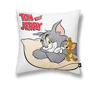BELUM | Federa per cuscino 100% cotone Tom&Jerry B 45 x 45 cm, Federa per cuscino morbido, Federa per cuscino di varie misure, Federa per cuscino multicolore