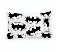 BELUM | Federa per cuscino Batman | Federa per cuscino tessuto Half Panama 100% cotone organico | Federa per cuscino chiusura con cerniera invisibile | Dimensioni: 30 x 50 cm