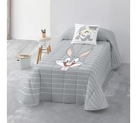 BELUM | Looney Tunes Copriletto Bouti Bugs Bunny, Trapunta in cotone organico e pettinata per letto da 90, coperta morbida, coperta per tutte le stagioni