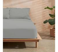 BELUM | Microsatin Steel Fitted Sheet 90 cm Bed, Fitted Sheet Measurements: 90 x 200 cm + 30 cm Bellow, Adjustable Fitted Sheet Extra Soft Touch. Fitted Sheets Resistant to Shrinkage, Fade and Tear.