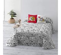 BELUM | Tom&Jerry Copriletto Bouti Tom and Jerry BN, Trapunta in cotone organico e pettinata per letto da 150, Copriletto morbido, Copriletto per tutte le stagioni