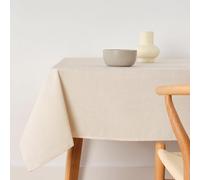 BELUM | Tovaglia Antimacchia Dimensioni 100 x 155 cm - Tovaglia al tatto extra morbida Colore Beige Chiaro - Tovaglia 100% Made in Spain Tessuto 100% cotone biologico - Tovaglia modello semplice