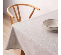 BELUM | Tovaglia antimacchia jacquard, dimensioni 100 x 155 cm, tovaglia antimacchia extra morbida, colore grigio anima, tovaglia tessuta 70% cotone, 30% poliestere, modello 31990C