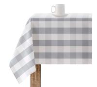 BELUM | Tovaglia resinata antimacchia Quadri 0120-100, Tovaglia Quadri Vichy dimensioni; 100 x 140 cm, Tovaglia antimacchia NO Hule, Tovaglia Vichy Grigio, Tessuto 100% cotone organico