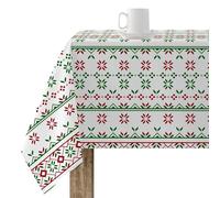 BELUM | Tovaglia Natale | Tovaglia antimacchia, tavolo rettangolare in resina | Tovaglia resinata (Tatto plastificato) | Tovaglia da tavolo | Tovaglia da casa (100 x 140 cm)