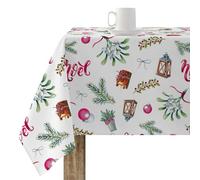 BELUM | Tovaglia Natale | Tovaglia antimacchia, tavolo rettangolare in resina | Tovaglia resinata (Tatto plastificato) | Tovaglia da tavolo | Tovaglia da casa (140 x 140 cm)