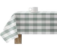 BELUM | Tovaglia resinata antimacchia a quadri 0120-104, Tovaglia a quadri Vichy Dimensioni; 100 x 140 cm, Tovaglia antimacchia non cerata, Tovaglia Vichy Mint, Tovaglia tessuta 100% cotone biologico