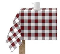 BELUM | Tovaglia resinata antimacchia Quadri Granate, Tovaglia Quadri Vichy Dimensioni; 200 x 140 cm, Tovaglia antimacchia NO Hule, Tovaglia Vichy Granate, Tovaglia 100% cotone organico
