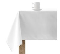 BELUM | Tovaglia resinata Antimacchia XL Dimensioni: 100 x 180 Modello: liscio bianco 103, Tovaglia XL Tessuto 100% cotone resinato Antimacchia (Tatto non plastificato).