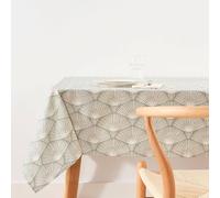 BELUM | Tovaglia Resinata XL 180x250 cm in Cotone Organico 100% | Antimacchia per Tavolo Rettangolare