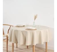 BELUM | Tovaglia rotonda diametro 100 antimacchia 100% cotone resinato, tovaglia NO Hule, tovaglia in cotone al tatto, tovaglia impermeabile, tovaglia antimacchia antimacchia idrorepellente
