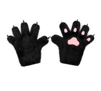 belupai 1 Paio Guanti Pelosi per Animali di Halloween Lupo Mannaro Lupo Orso Guanti da Diavolo Guanti Orribili Pelosi Guanti Artiglio Accessori per Costume di Halloween per (C)