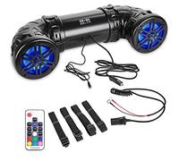 Belva BPS6RGB 400 Watt Bluetooth Abilitato Dual 6.5" ATV/UTV/Powersports Sound System con luci LED e telecomando