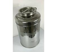BELVIVERE CONTENITORE FUSTO BIDONE PER OLIO 25LT ACCIAIO INOX 18/10 CON RUBINETTO