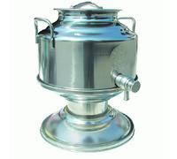 Belvivere contenitore per olio 5 lt in acciaio inox rubinetto e piedistallo 1/2'