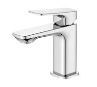 BELZ Rubinetto Monocomando per Lavabo da Bagno, miscelatore bagno, altezza 82 mm, Moderno Design,risparmio energetico, cromato