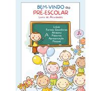 Bem-Vindo ao Pré-Escolar - Livro de Atividades: Caligrafia para crianças 3+ anos, com traços. Coordenação motora infantil. Iniciação à escrita. ... atividades de Pré-Escolar e Jardim Infância