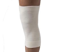 Beman 552 - Ginocchiera Ortopedica Lana Merino all' 80%, Fascia Elastica Ginocchio, Ginocchiera per Artrosi Ginocchio, scalda ginocchia, Supporto ginocchio (Bianco,1)